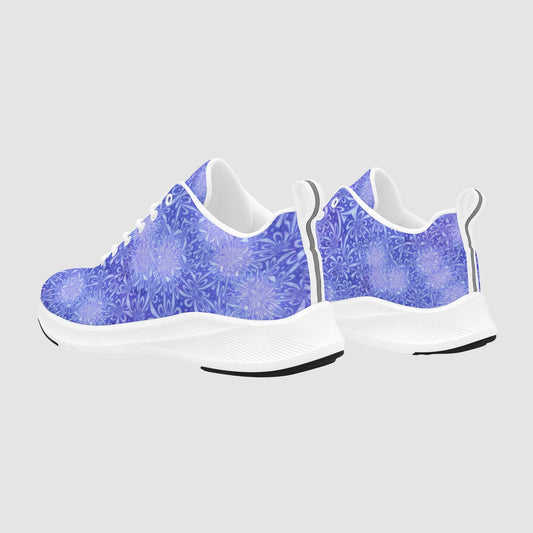 Bursting Light Purple Floral Running Shoes Women